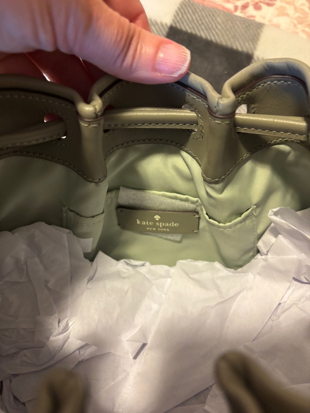 kate spade green Gathered Drawstring Shoulder/crossbody Bag - Picture 6 of 8